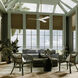 Volos II 54 inch Champagne Bronze with Matte White Blades Ceiling Fan