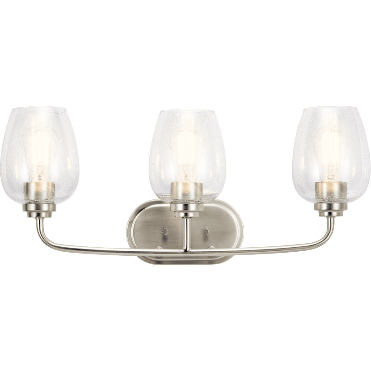 Valserrano 3 Light 24 inch Brushed Nickel Wall Mt Bath 3 Arm Wall Light