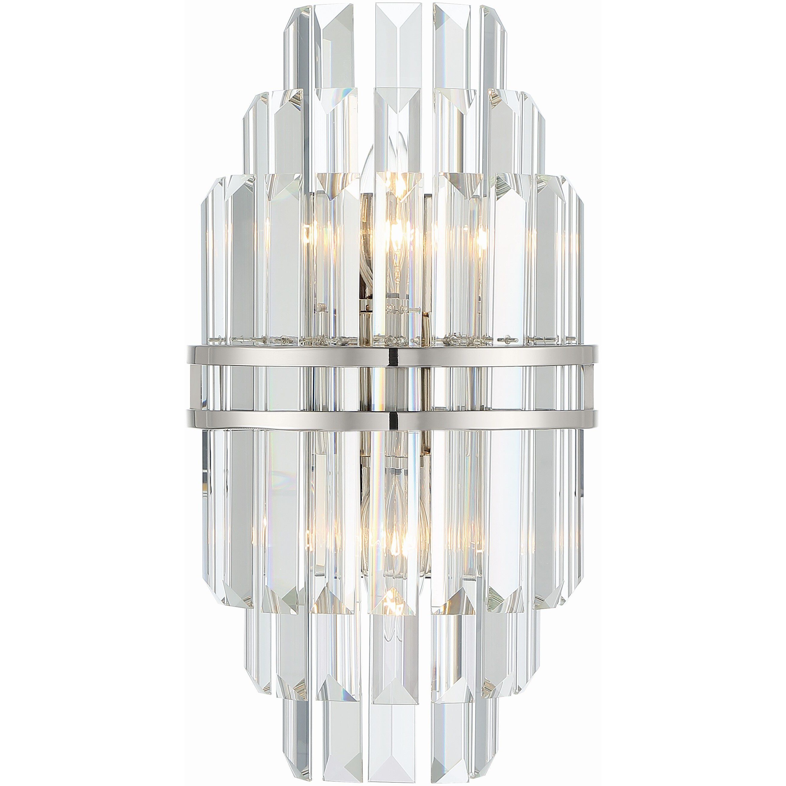 Hayes Sconce Wall Light in Polished Nickel