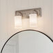 Homestead Vetivene 2 Light 15 inch Classic Pewter Vanity Light Wall Light, Vetivene