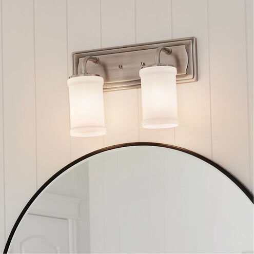 Homestead Vetivene 2 Light 15 inch Classic Pewter Vanity Light Wall Light, Vetivene