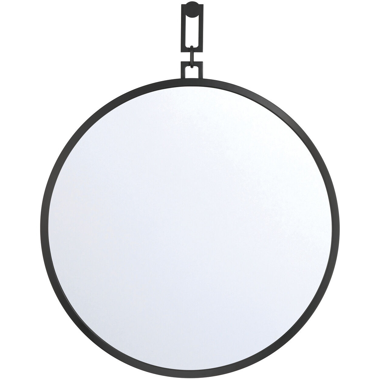 Alston 50 X 40 inch Matte Black Mirror