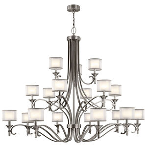 Lacey 18 Light 62 inch Antique Pewter Chandelier Multi Tier Ceiling Light