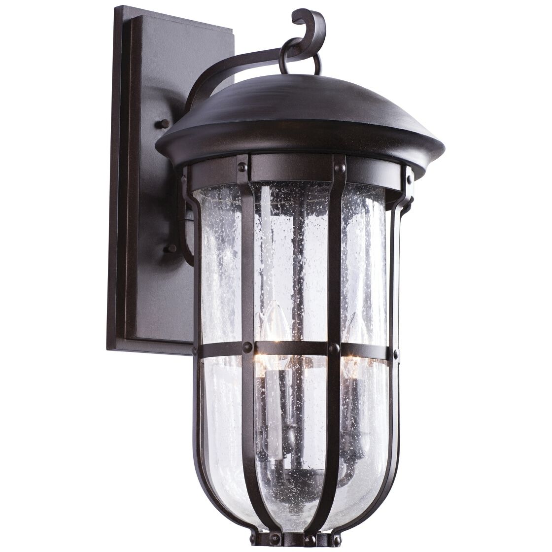 Kalco Emerson 3 Light 22 inch Burnished Bronze Outdoor Wall Sconce 404322BB - Open Box