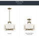 Malen LED 15.5 inch Champagne Bronze Semi Flush Mount Ceiling Light