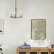 Crosby 3 Light Natural Brass Chandelier Ceiling Light