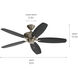 Renew Patio 52 inch Brushed Nickel with Silver Blades Ceiling Fan