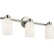 Shae 3 Light 24.25 inch Brushed Nickel Vanity Light Wall Light