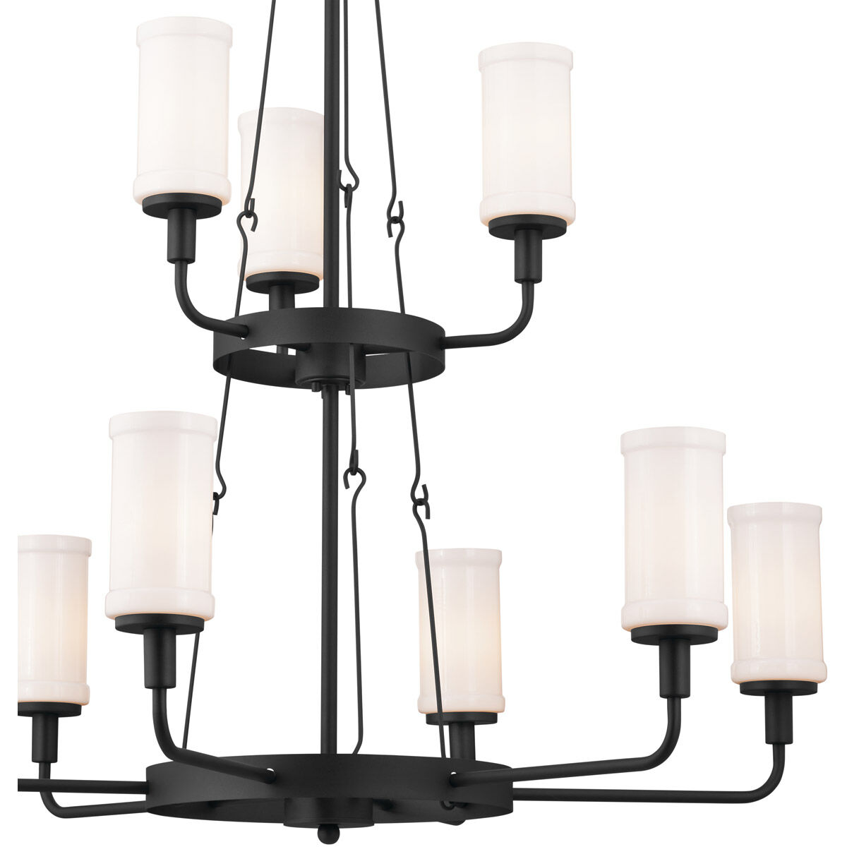 Homestead Vetivene 9 Light 40 inch Textured Black Chandelier Ceiling Light, Vetivene