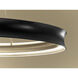 Larousse LED Black Chandelier Ceiling Light