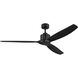 Calyx 60 inch Matte Black with Solid Wood Matte Black Blades Indoor Ceiling Fan