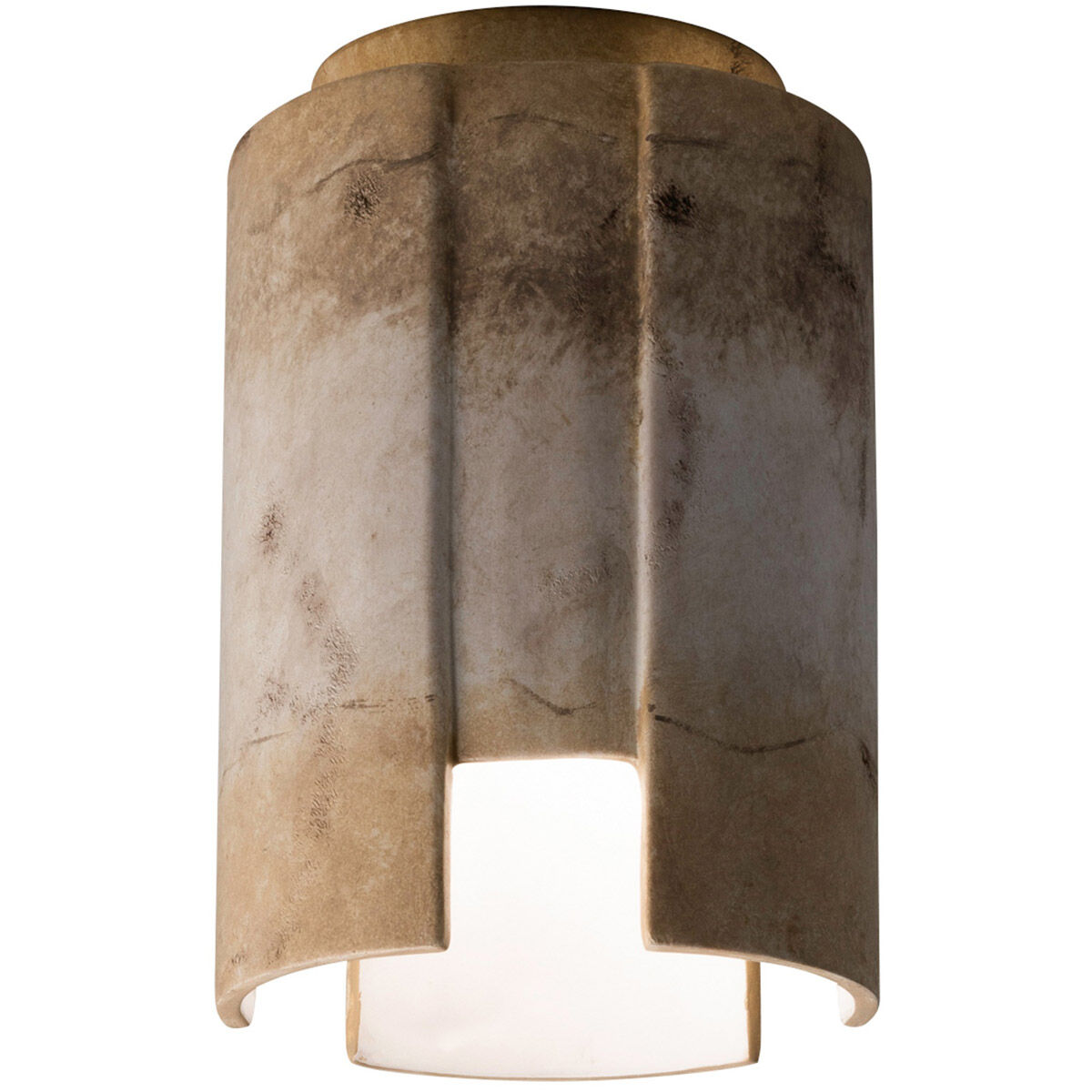 Radiance Collection LED 6.25 inch Vanilla (Gloss) Outdoor Flush-Mount