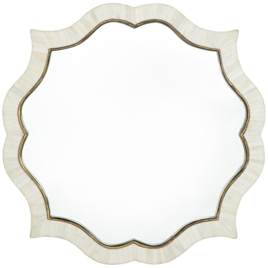 Laurette 34 X 34 inch White & Ivory Mirror