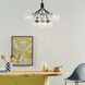 Silvarious 12 Light Black Chandelier/Semi Flush Ceiling Light in Clear Crackle