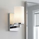 Crosby 1 Light 5 inch Chrome Wall Bracket Wall Light