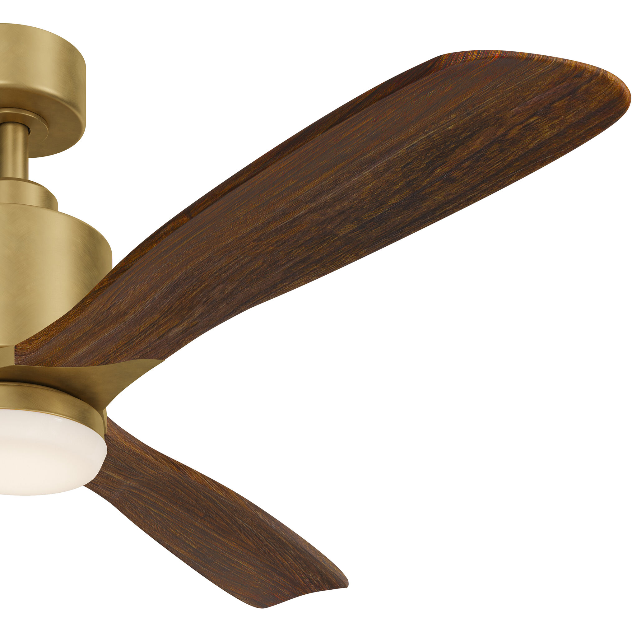 Ridley Ii 52 inch Natural Brass with Cherry Blades Ceiling Fan