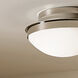 Bretta 2 Light 13.5 inch Polished Nickel Flush Mount Ceiling Light