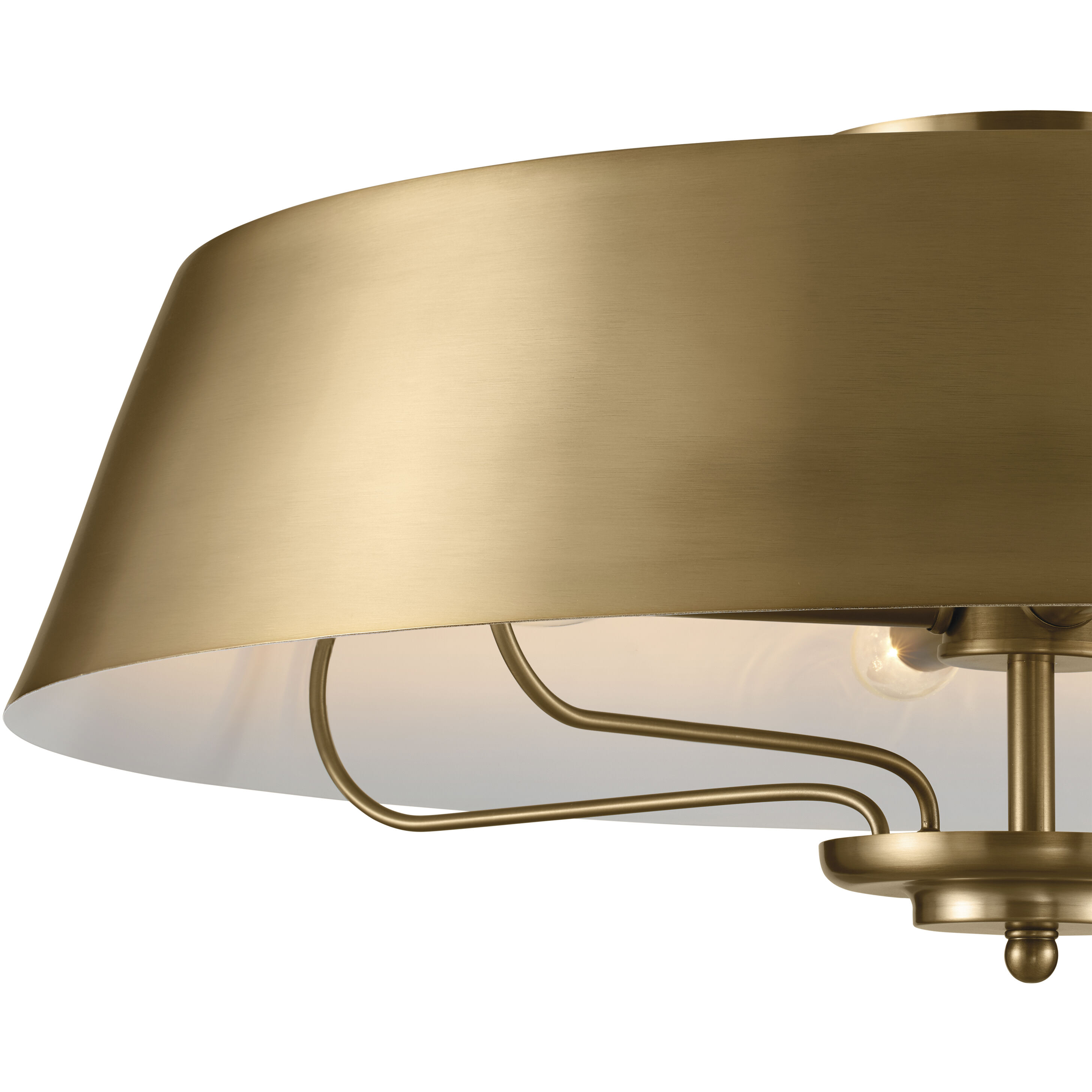 Luella 4 Light 22 inch Brushed Natural Brass Pendant Ceiling Light