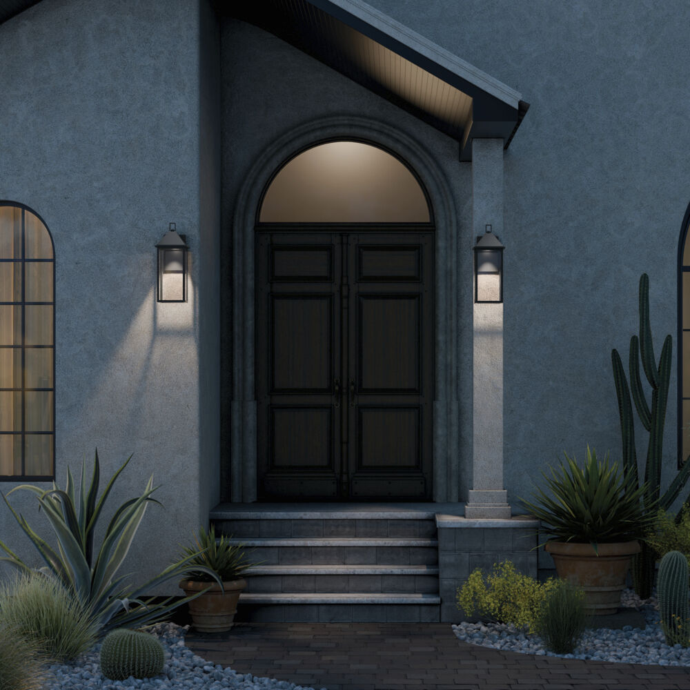 Prin 1 Light 22 inch Black Outdoor Wall Light, Large