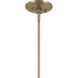 Phix LED 30.75 inch Champagne Bronze with White Chandelier Ceiling Light