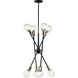 Armstrong 8 Light 30 inch Black Chandelier 1 Tier Medium Ceiling Light, 1 Tier Medium