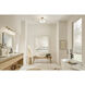 Shailene 3 Light 14 inch Natural Brass Semi Flush Light Ceiling Light