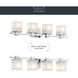 Tully 4 Light 32 inch Chrome Wall Mt Bath 4 Arm Wall Light