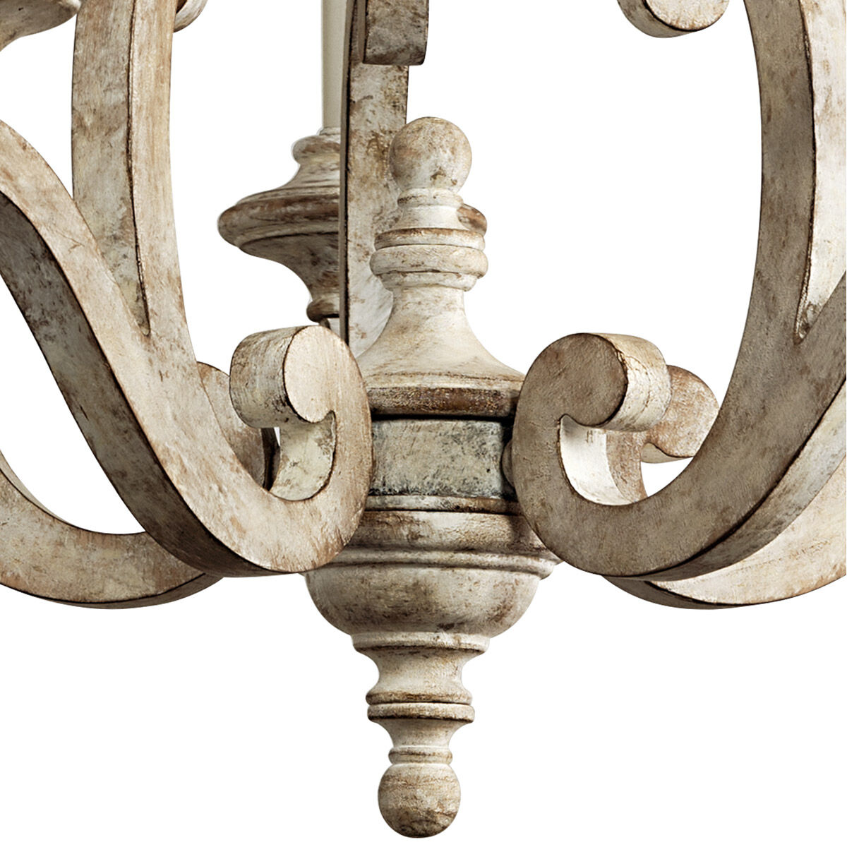 Hayman Bay 5 Light 28 inch Distressed Antique White Chandelier 1 Tier Medium Ceiling Light, 1 Tier Medium