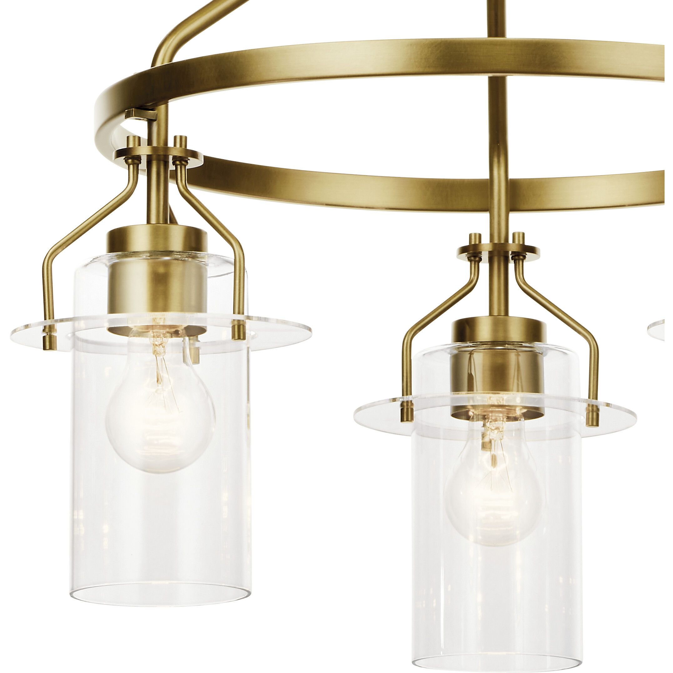 Everett 3 Light 22.75 inch Brushed Brass Chandelier Ceiling Light, Medium