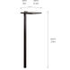 Independence 12 2.00 watt Textured Black Landscape 12V LED Path/Spread in 3000K
