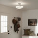 Alkire 3 Light 17 inch Brushed Nickel Semi Flush Light Ceiling Light