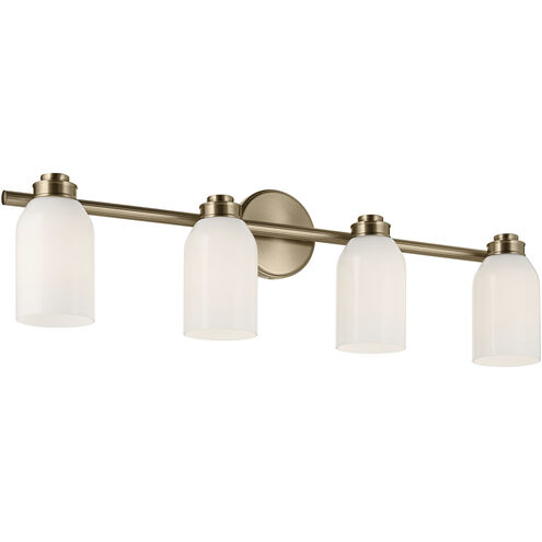 Shae 4 Light 32 inch Champagne Bronze Vanity Light Wall Light