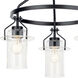 Everett 3 Light 22.75 inch Black Chandelier Ceiling Light, Medium