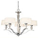Crystal Persuasion 5 Light 30 inch Chrome Chandelier 1 Tier Large Ceiling Light, Large