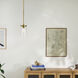Crosby 1 Light Natural Brass Mini Pendant Ceiling Light