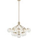 Silvarious 16 Light Champagne Bronze Chandelier/Semi Flush Ceiling Light