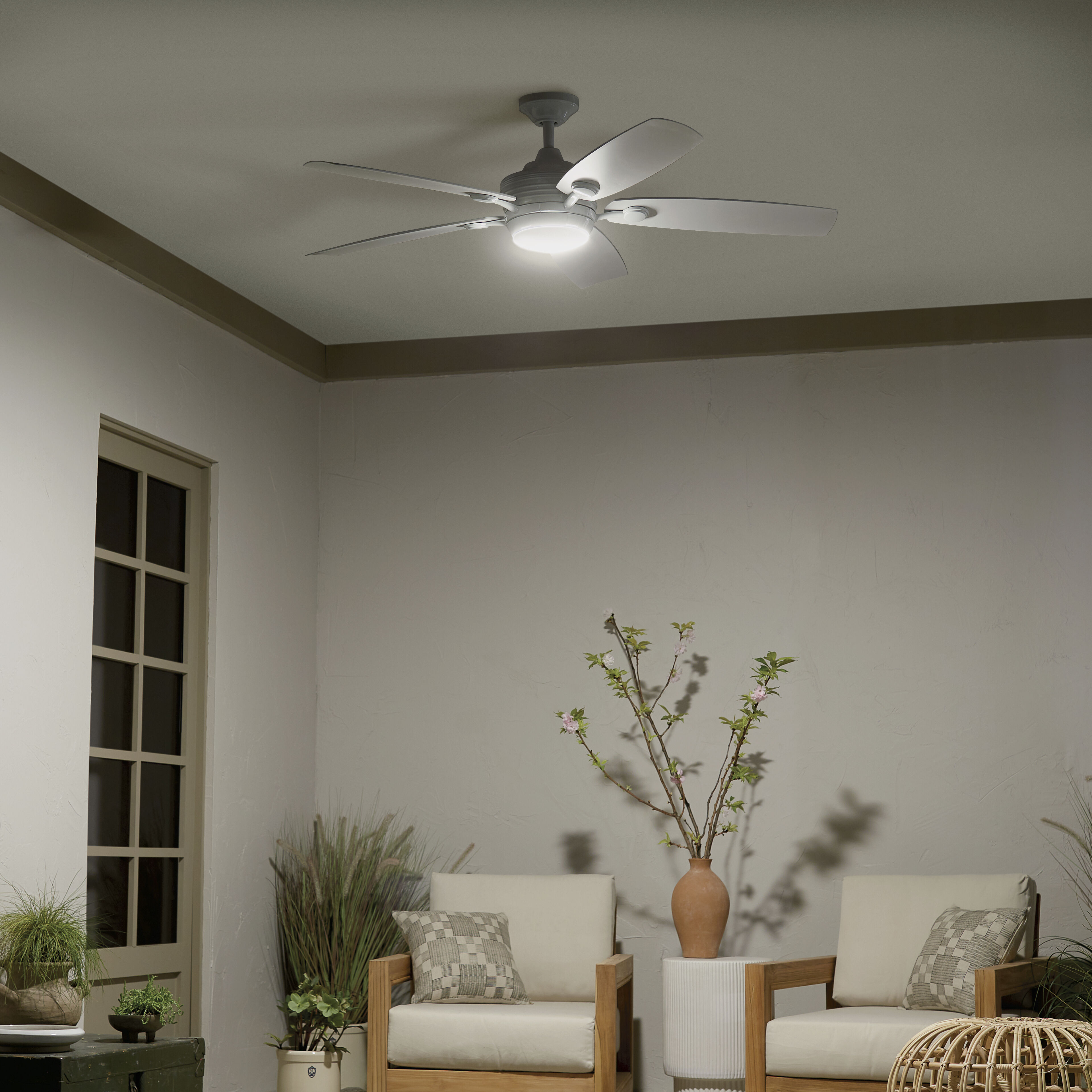 Tranquil 56 inch White Ceiling Fan