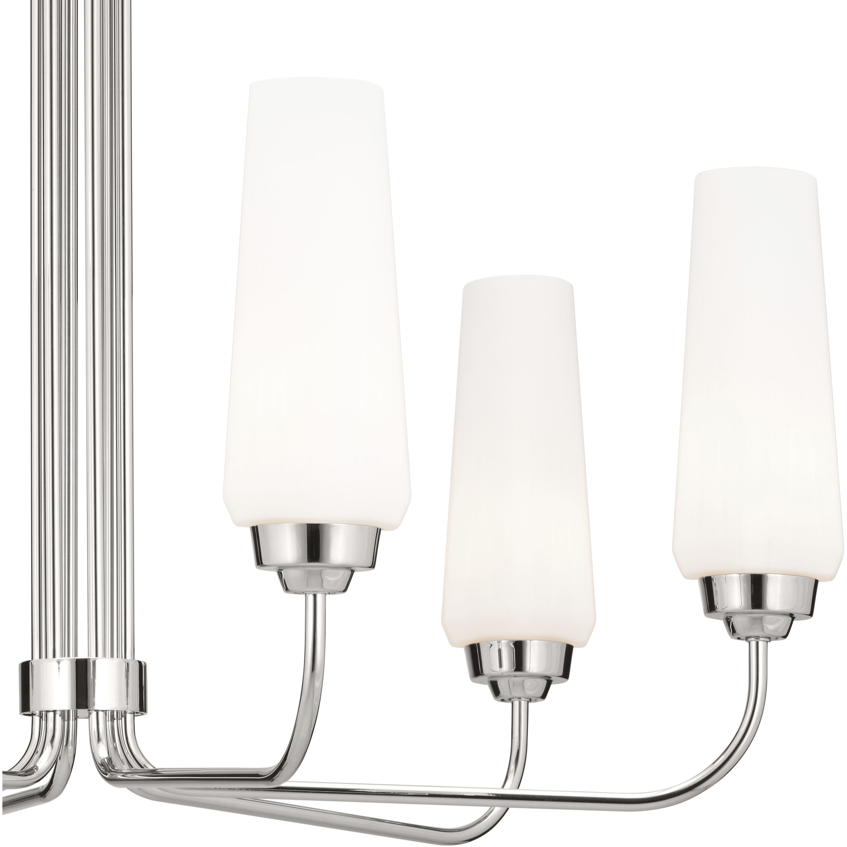 Truby 6 Light 29.25 inch Polished Nickel Chandelier Ceiling Light, Medium