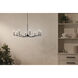 Malene 6 Light Black Chandelier Ceiling Light, 1 Tier Medium