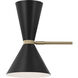 Phix LED 30.75 inch Champagne Bronze with Black Chandelier Ceiling Light in Brushed Gold and Champagne Bronze