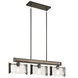 Aberdeen 3 Light 8 inch Olde Bronze Chandelier Linear (Single) Ceiling Light, Single