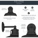Fielding 1 Light 10 inch Textured Black Outdoor Wall Light