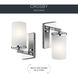 Crosby 1 Light 5 inch Chrome Wall Bracket Wall Light