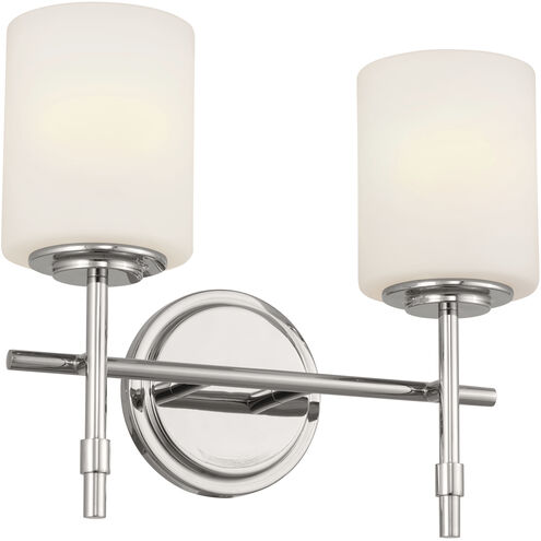 Ali 2 Light 14 inch Polished Nickel Bath Vanity Light Wall Light