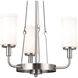 Homestead Vetivene 3 Light 20 inch Classic Pewter Mini Chandelier Ceiling Light, Vetivene