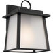 Noward 1 Light 10.25 inch Black Outdoor Wall Sconce, Medium