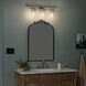 Brinley 3 Light 24 inch Brushed Nickel Wall Mt Bath 3 Arm Wall Light