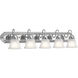 Independence 5 Light 36 inch Chrome Wall Mt Bath 5 Arm Or More Wall Light