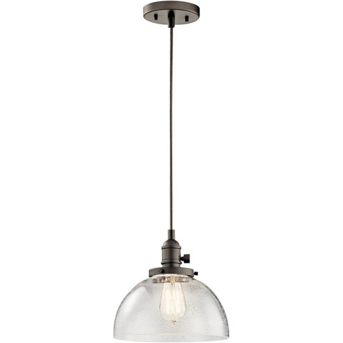 Avery 1 Light 10 inch Olde Bronze Mini Pendant Ceiling Light in A19