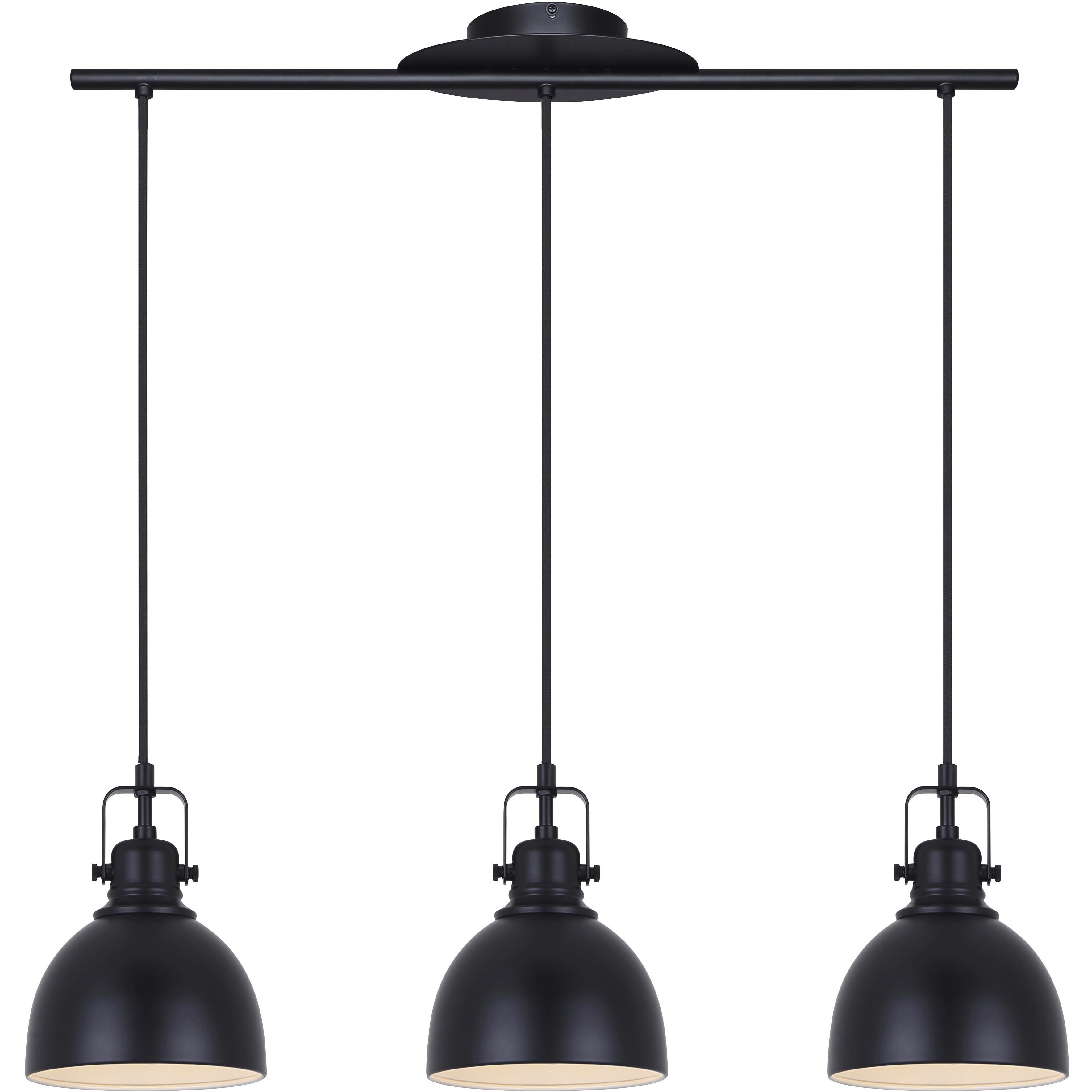Polo 3 Light 29.5 inch Black Pendant Ceiling Light